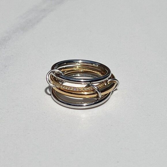 New! “Adrien” Mixed Metal 4-in-1 Ring - Picture 5 of 5
